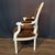 19th Century French Louis XVI Carved and Painted Armchairs -a Pair For Sale - Image 13 of 14