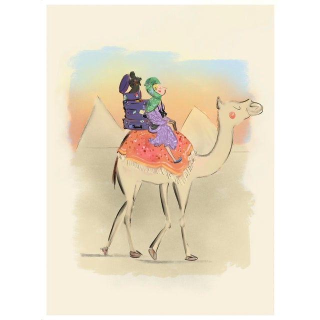 Illustration "The Traveler" Limited Edition Print on Etching Paper by Tug Rice 2021 For Sale - Image 3 of 3