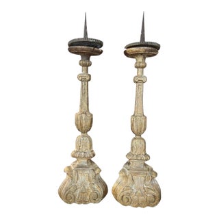 19th Century French Pair of Candlesticks For Sale
