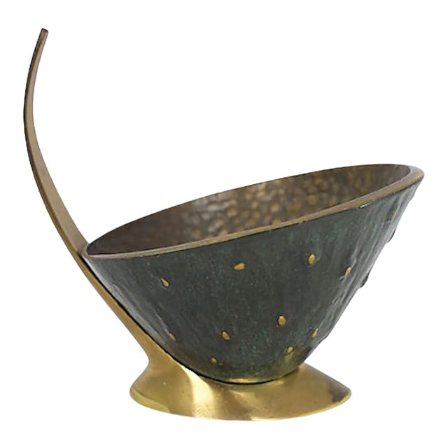 Mid-Century Modern Brass Catchall For Sale