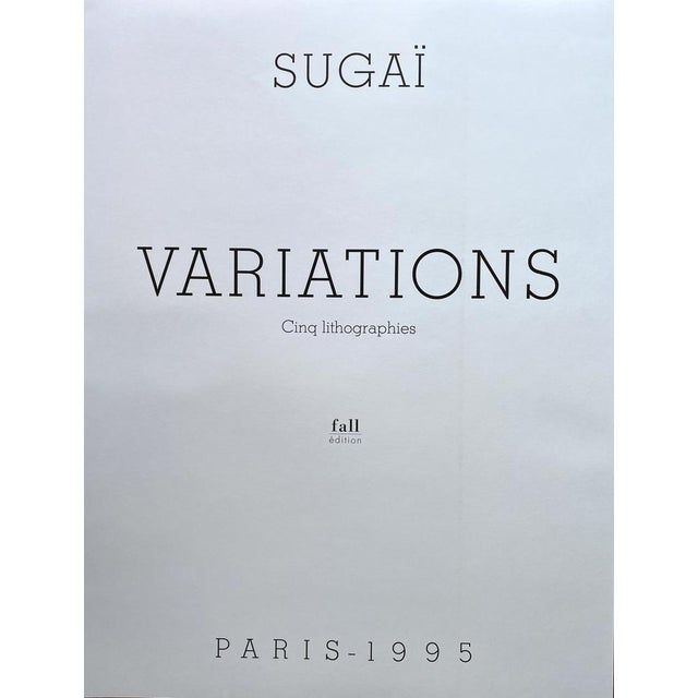 Kumi Sugaï, Variations, 1995, Lithograph Portfolio, Set of 5 For Sale - Image 16 of 18