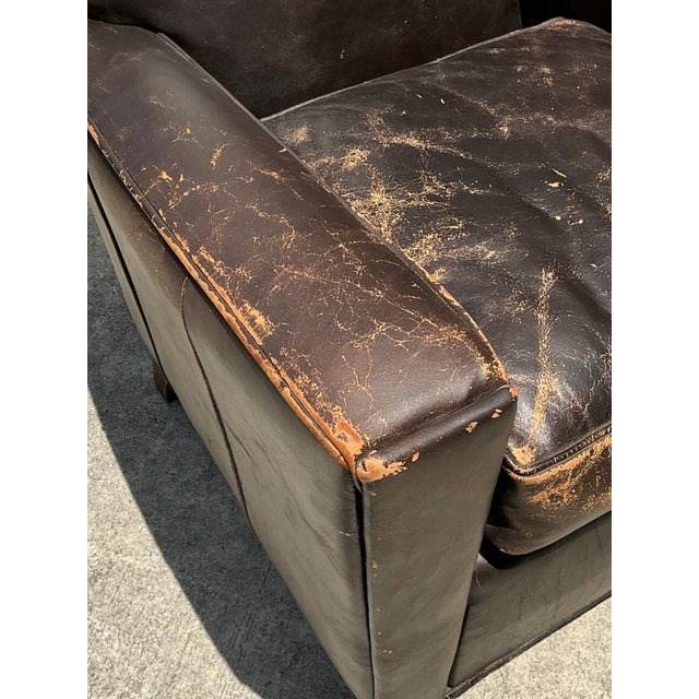 Vintage Old Hickory Distressed Leather Armchairs - Pair For Sale - Image 13 of 18