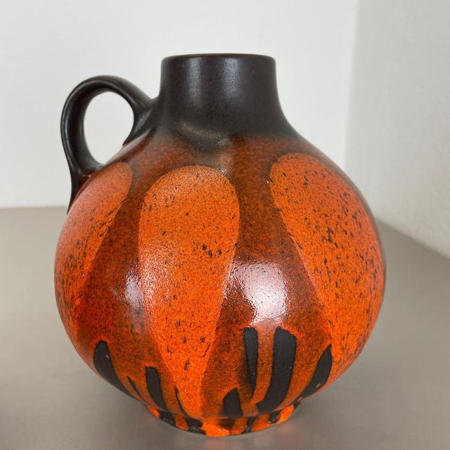 Red Black Pottery Vases attributed to Steuler Ceramics, Germany, 1970s, Set of 2 For Sale - Image 15 of 18
