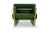 Contemporary Charles Cormo Emerald Armchair by Royal Stranger For Sale - Image 3 of 8