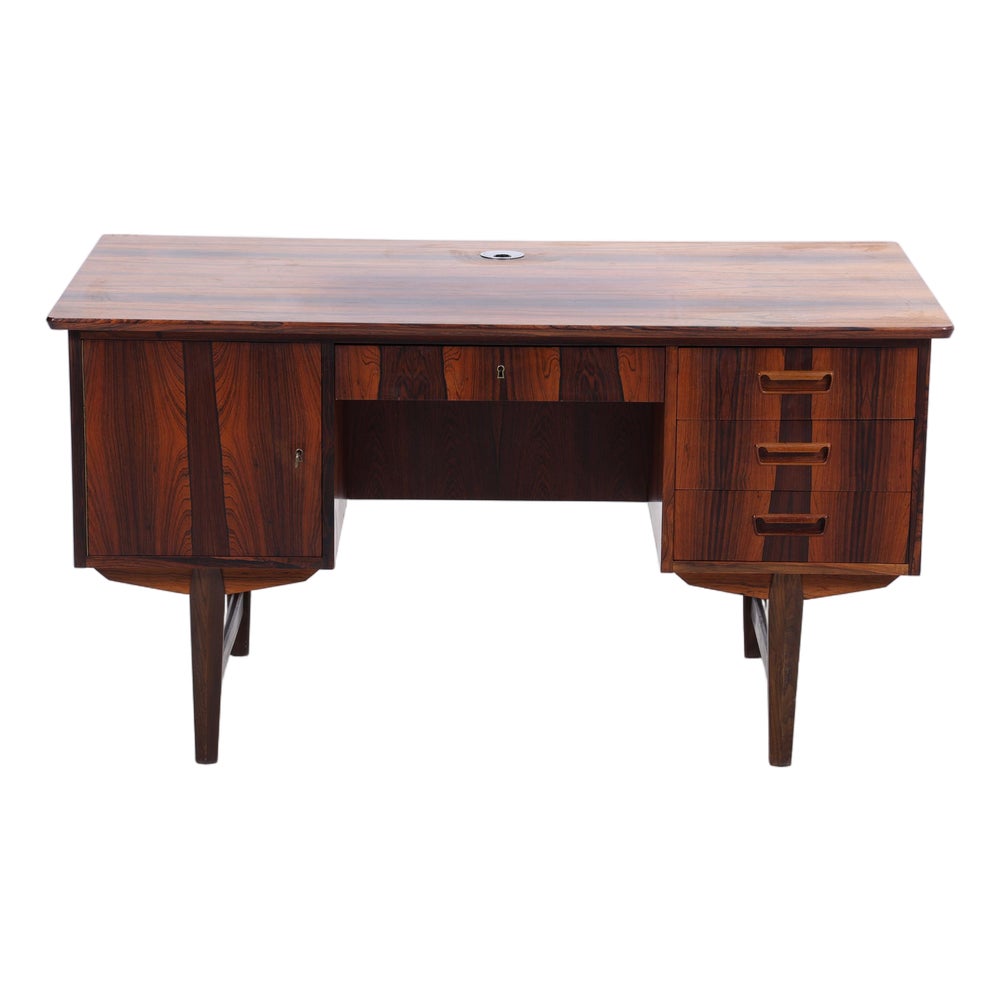 Vintage Danish Rosewood Desk, 1960s | Chairish