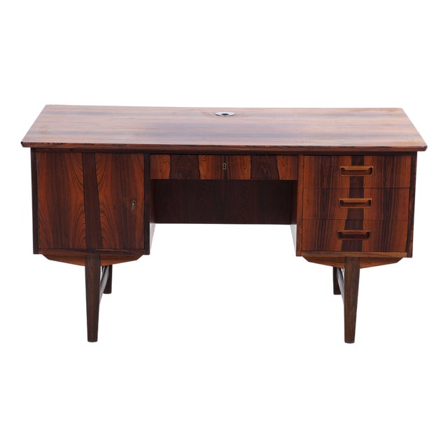 Vintage Danish Rosewood Desk, 1960s For Sale