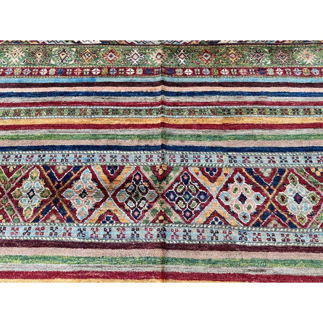 Super Kazak Hand-Knotted Wool Rug - 7'8" X 5'7" For Sale - Image 9 of 14