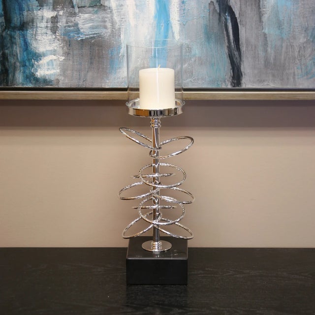 Kenneth Ludwig Chicago Small Ring Toss Candle Holder For Sale - Image 4 of 5