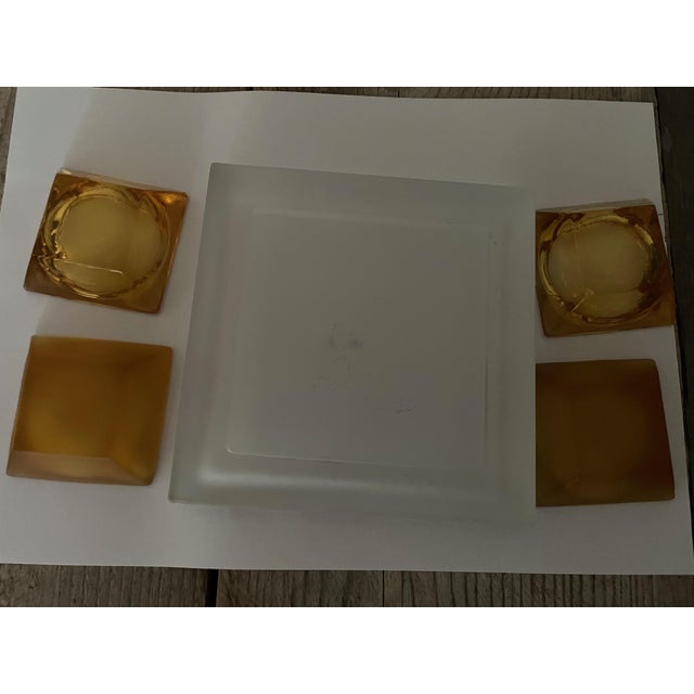 Glass Paste Ashtray, 1960s, Set of 5 For Sale - Image 4 of 6