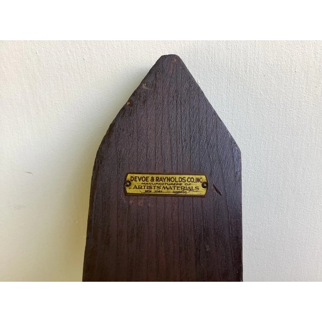 Early 20th Century Artist Wood Folding Studio Easel by Devoe & Reynolds Co Inc For Sale - Image 11 of 12