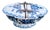 Antique Late 18th Century French Rouen Faience Spice Box with Pewter Mounts For Sale