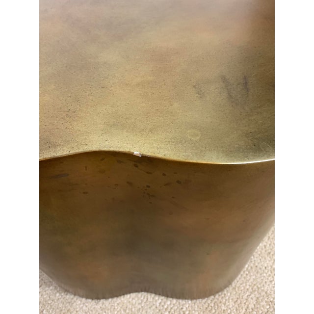 Plastic Late 20th Century Contemporary Molded Resin Biomorphic Side Table For Sale - Image 7 of 10