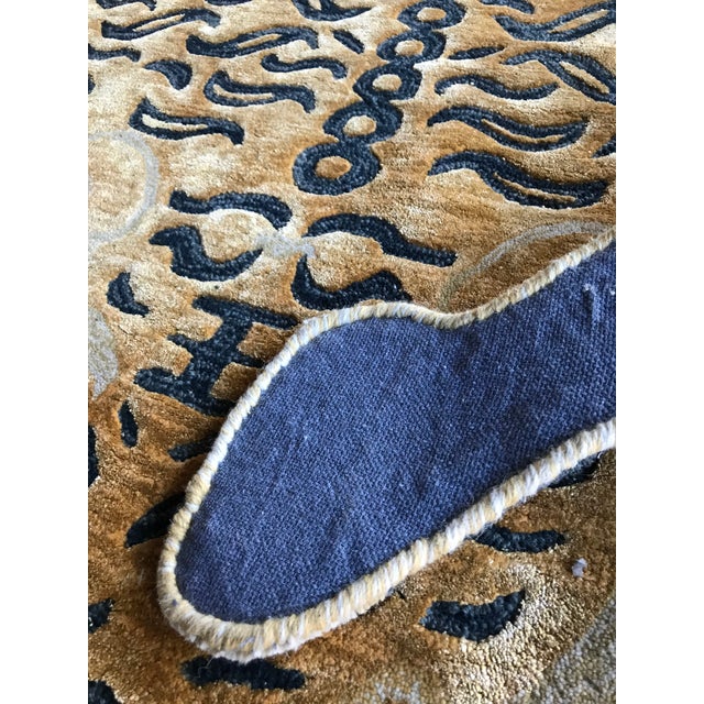 Modern Wool Tibetan Tiger Rug - 4' X 6' For Sale - Image 4 of 11