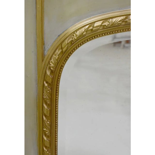 19th Century Louis XVI Overmantel Mirror For Sale - Image 6 of 9