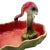 1950s Mid-Century Modern California Pottery Ceramic Flamingo Figurine Set With Tropical Pond Tray - 3 Piece Set For Sale - Image 5 of 17