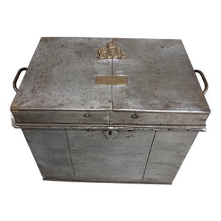Mid 18th Century Duke of York Lead and Bronze Travel Trunk For Sale