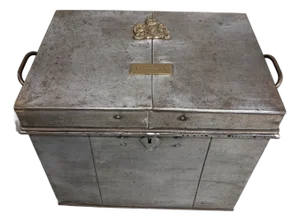Mid 18th Century Duke of York Lead and Bronze Travel Trunk