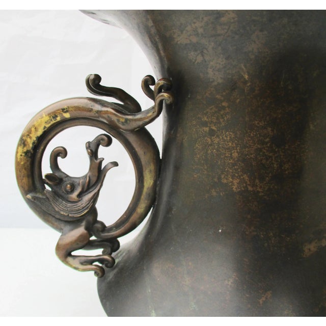 Japanese Japanese Archic Dragon Vase Edo Period For Sale - Image 3 of 9