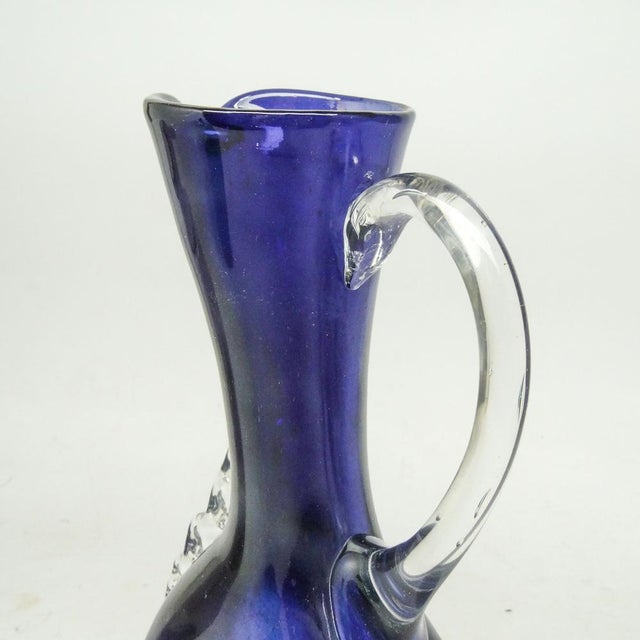 Postmodern Jug by J. Górski for Tarnów Glassworks, Poland, 1970s For Sale - Image 17 of 18