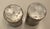 Chrome Early 20th Century Spice Shakers in Tin Metal- a Pair For Sale - Image 8 of 11