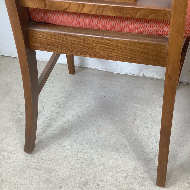 Brown 1960s Young Manufacturing Walnut High-Back Dining Chairs – Set of 6 For Sale - Image 8 of 18