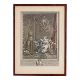 Early 20th Century France Sienna Wood Print For Sale