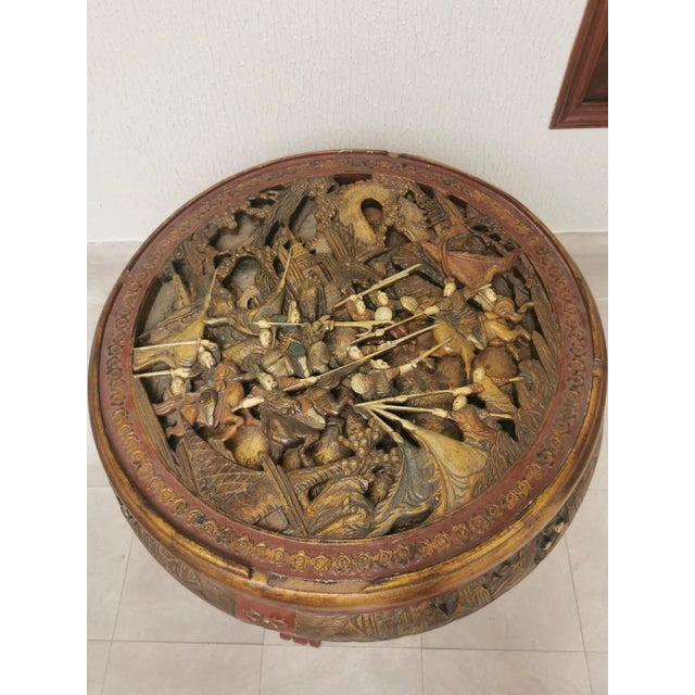 Chinese Tea Tables, 1950s, Set of 5 For Sale - Image 6 of 17