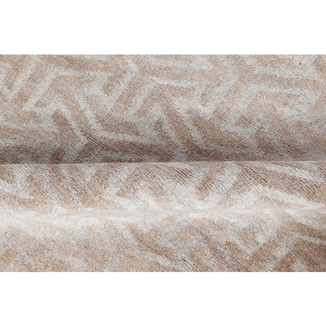 Modern Terra Rug in Natural wool by Doris Leslie Blau Size: 9'0" × 12'0" (274 × 365 cm) This contemporary custom rug is...