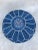 Blue Blue Moroccan Leather Pouf Cover For Sale - Image 8 of 9
