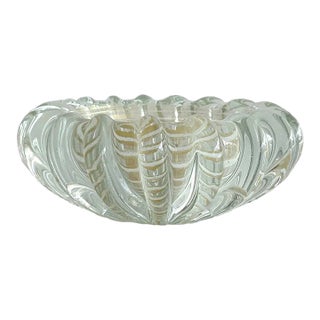 Barovier & Toso Attributed Italian Murano Art Glass Bowl Catchall For Sale