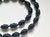 The length of the necklace is 21.5 inches (54.5 cm). The size of the fluted twist beads is 12 x 18 mm. The fluted twist...