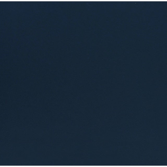 Matthew Izzo Home Claire Matte Navy Lacquer Four Door Buffet With Brass Knobs - Painted Trellis Design Cane Doors For Sale - Image 11 of 12