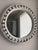 Contemporary Phillips Collection Large Matte White Round Pearl Mirror For Sale - Image 3 of 3