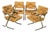 MCM 4pc Tubular Chrome Cantilever Chair Attributed to Cleo Baldon For Sale