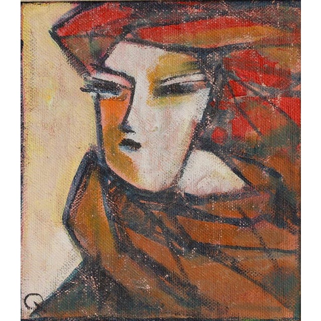 Hidden Portaits II, 1980s, Acrylic on Canvas, Framed For Sale - Image 3 of 12