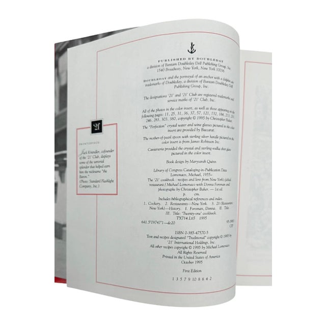 The 21 Club Nyc Restaurant Cookbook 1995 by Michael Lomonaco For Sale - Image 10 of 15