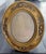 1920s Vintage Ornate Oval Wood Picture Frame With Floral Rose Relief Motif, 14" X 12" For Sale - Image 5 of 7