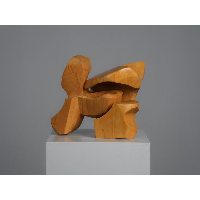 Joop Van Bergen, Interlocking Abstract, 1980s, Elm For Sale - Image 4 of 10