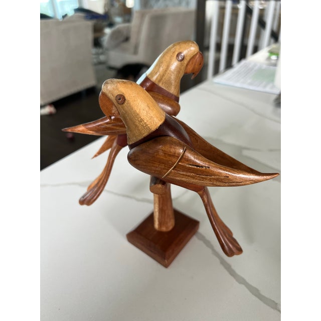 Mid Century Danish Modern Parrots on a Branch For Sale - Image 9 of 12