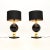 Mid-Century Modern Vintage Italian Walnut and Brass Table Lamps, 1970, Set of 2 For Sale - Image 3 of 10