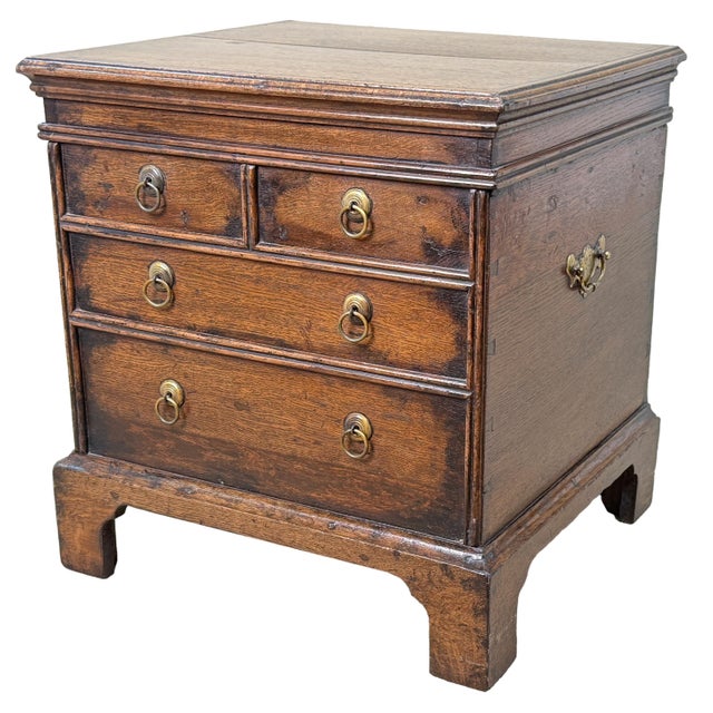 18th Century Oak Bedside Chest Close Stool, 1720 For Sale - Image 11 of 11