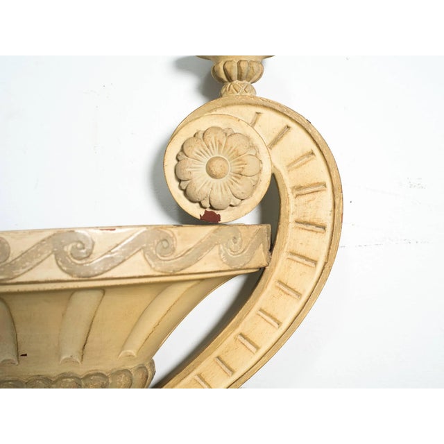 Italian 1940's Carved Wood Italian Torchieres / Planters For Sale - Image 3 of 8