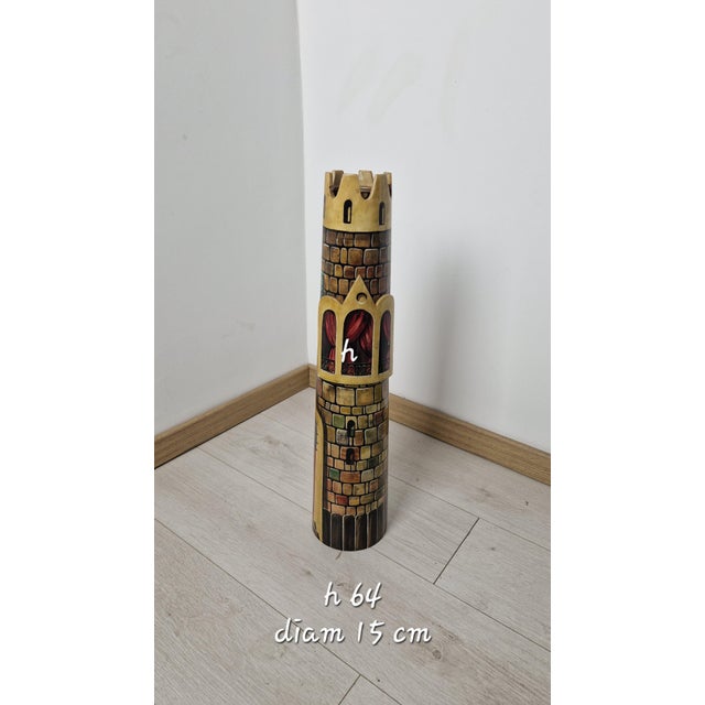 Vintage Tower-Shaped Floor Ashtray by Aldo Tura, 1950s For Sale - Image 11 of 16
