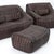 Brown 1970s Ligne Roset Sandra by Annie Hiéronimus in Bison Brown Leather - 5 Pieces For Sale - Image 8 of 18