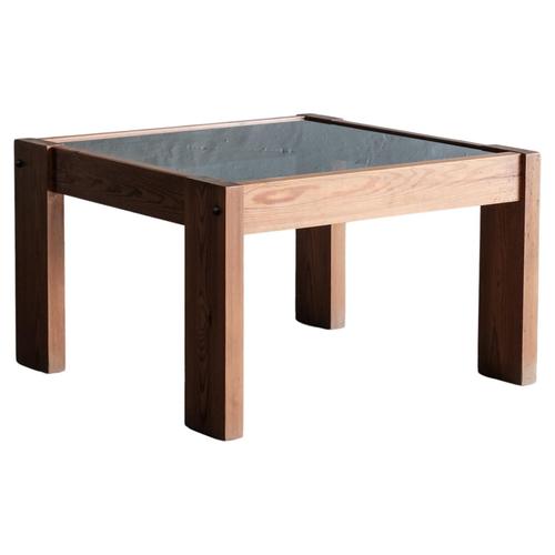 Brown Pine Side Table, Spain, 1970s For Sale - Image 8 of 8