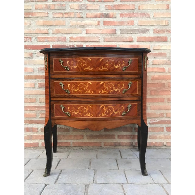 Mid 20th Century Louis XVI Style Kingwood and Marquetry Commode For Sale - Image 16 of 18