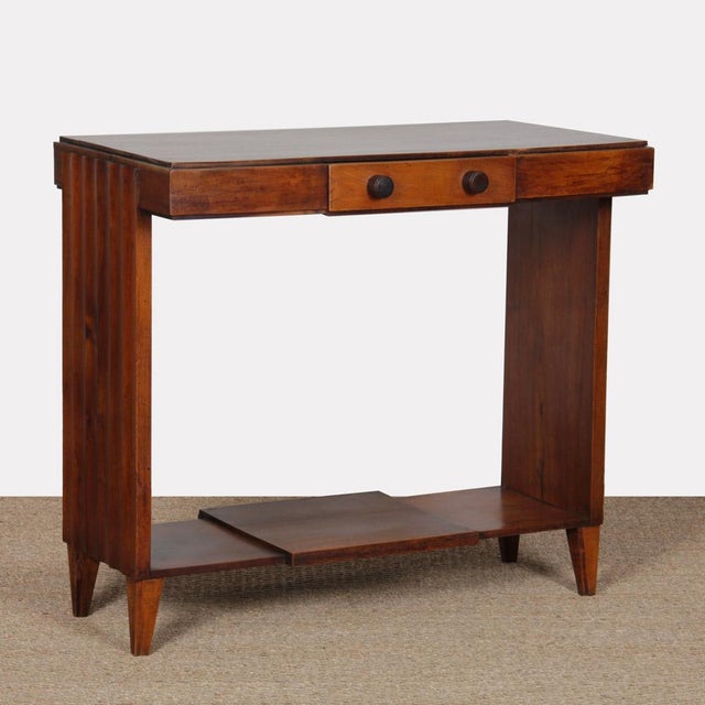 Vintage French Wooden Console Table, 1940s For Sale - Image 9 of 9