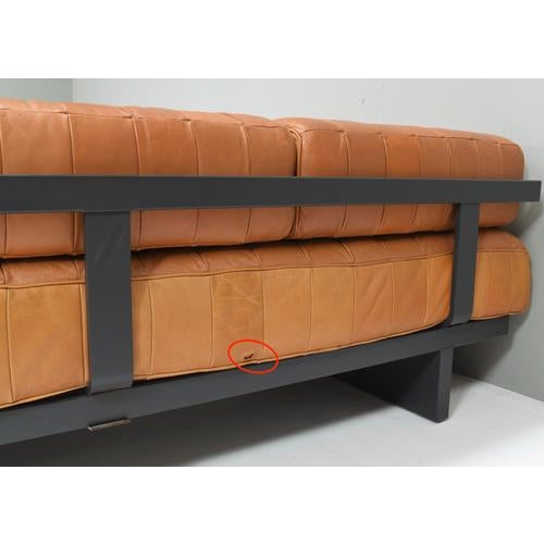 DS80 Sofa in Tan Cognac Leather from de Sede, Switzerland, 1970s, Set of 2 For Sale - Image 17 of 18