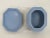 Ceramic Wedgwood Jasperware Blue Octagon Cameo Ring Dish Jewelry Pill Box With Lid For Sale - Image 7 of 13