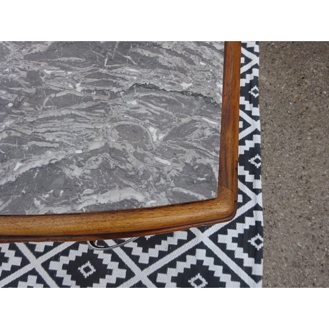 Art Deco Buffet in Walnut and Gray Marble, 1930s For Sale - Image 13 of 18